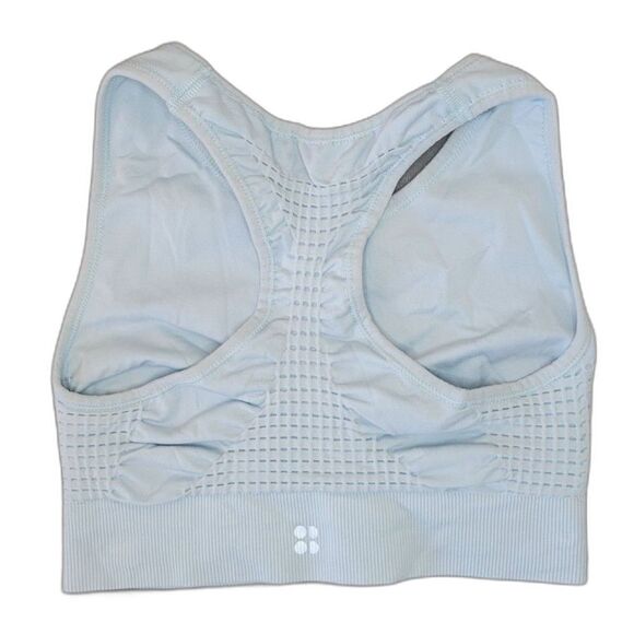 Sweaty Betty Stamina Blue Sports Bra - Picture 2 of 4